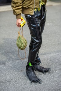 Street Style at Shanghai Fashion Week Spring 2019.