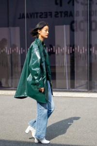 Street Style at Shanghai Fashion Week Spring 2019.