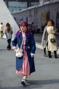 Street Style at Shanghai Fashion Week Spring 2019.
