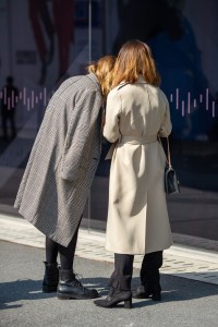 Street Style at Shanghai Fashion Week Spring 2019.