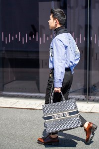 Street Style at Shanghai Fashion Week Spring 2019.
