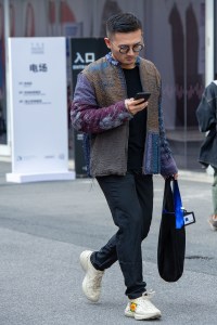 Street Style at Shanghai Fashion Week Spring 2019.