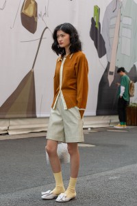 Street Style at Shanghai Fashion Week Spring 2019.