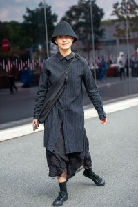 Street Style at Shanghai Fashion Week Spring 2019.