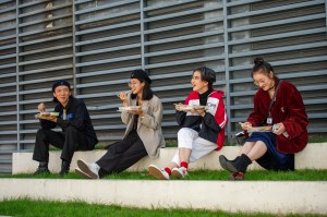 Street Style at Shanghai Fashion Week Spring 2019.
