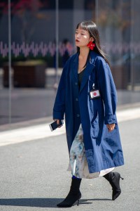Street Style at Shanghai Fashion Week Spring 2019.