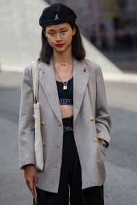 Street Style at Shanghai Fashion Week Spring 2019.