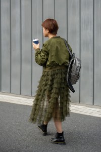 Street Style at Shanghai Fashion Week Spring 2019.