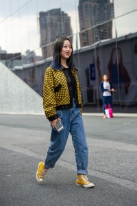 Street Style at Shanghai Fashion Week Spring 2019.
