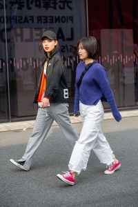 Street Style at Shanghai Fashion Week Spring 2019.