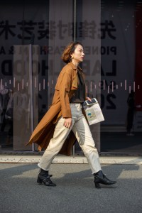 Street Style at Shanghai Fashion Week Spring 2019.