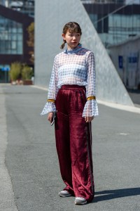 Street Style at Shanghai Fashion Week Spring 2019.