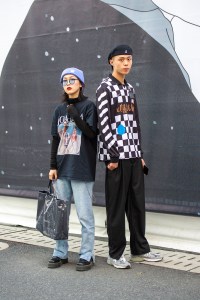 Street Style at Shanghai Fashion Week Spring 2019.