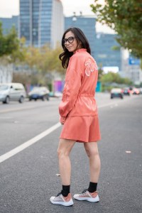 Street Style at Shanghai Fashion Week Spring 2019.