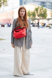 Street Style at Shanghai Fashion Week Spring 2019.