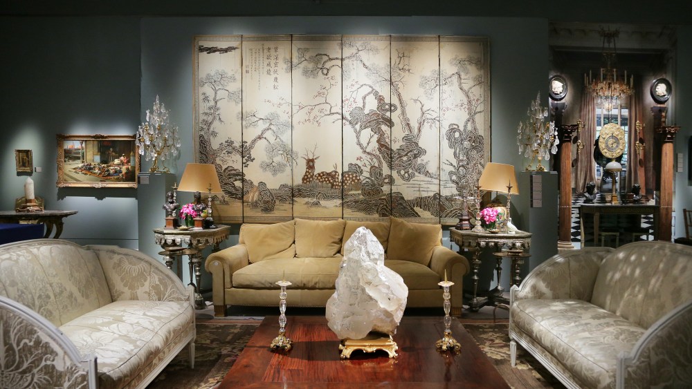 Some of the lots exhibited during the "Pierre Bergé, From One Home to Another" sale at Sotheby's Paris