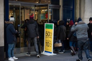 The scene on Black Friday 2018.