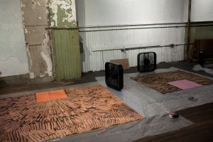 Inside Carmen Argote's studio.