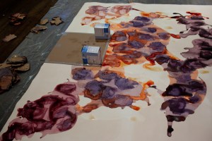 Inside Carmen Argote's studio.
