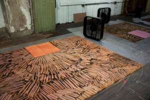 Inside Carmen Argote's studio.