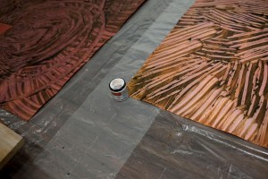Inside Carmen Argote's studio.