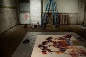 Inside Carmen Argote's studio.