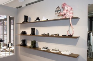 The Toile de Jouy filled Dior pop up shop.