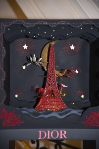 The Dior design was also inspired by the Eiffel tower.