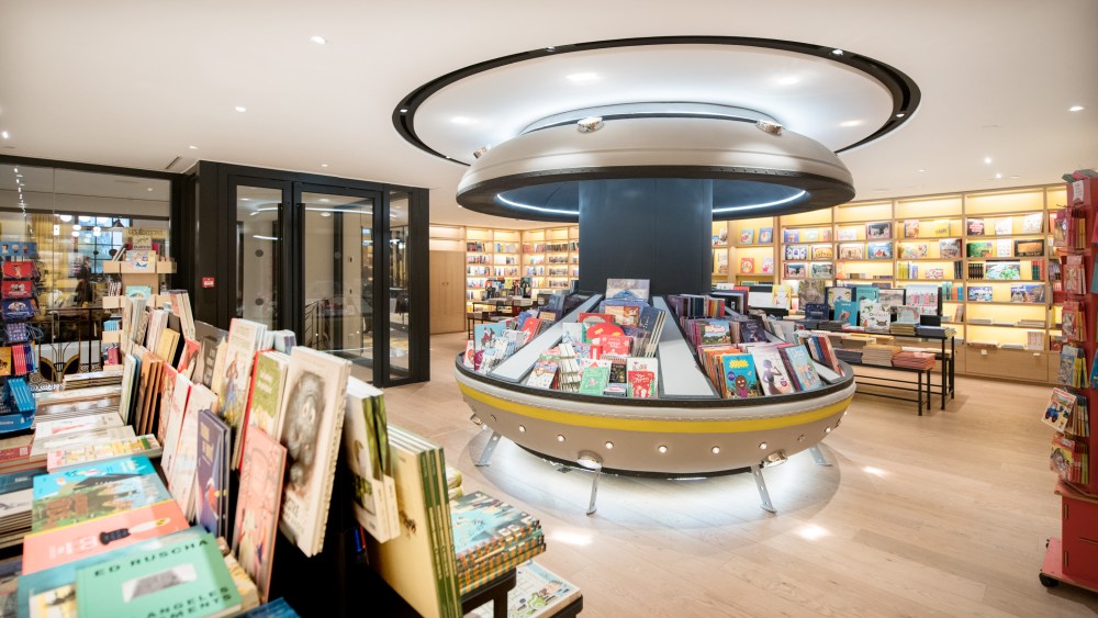 The book section of Le Bon Marché's refurbished kids' department.