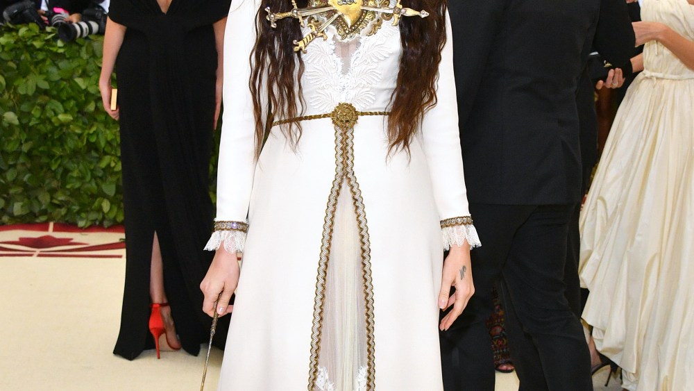 Lana Del Rey attends the Heavenly Bodies: Fashion & The Catholic Imagination Costume Institute Gala at The Metropolitan Museum of Art on May 7, 2018 in New York City. (Photo by Dia Dipasupil/WireImage)