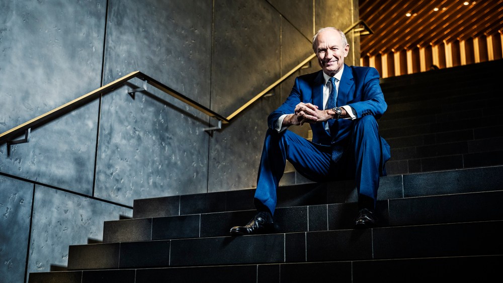 Jean-Paul Agon at the L'Oreal office in Hudson Yards, New York.