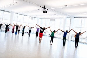 Dancers in rehearsal for “Juba.”