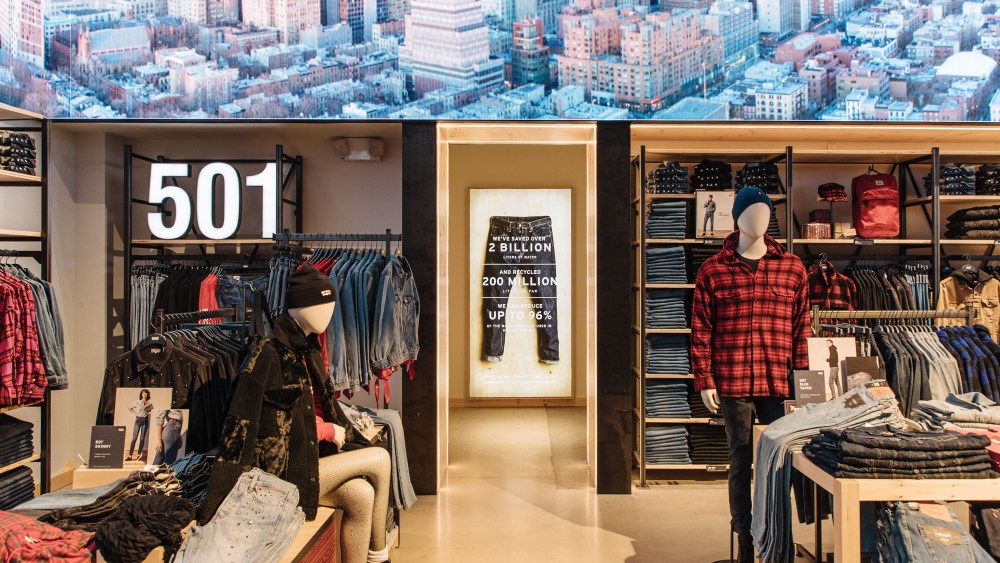 The Levi's store in Times Square.