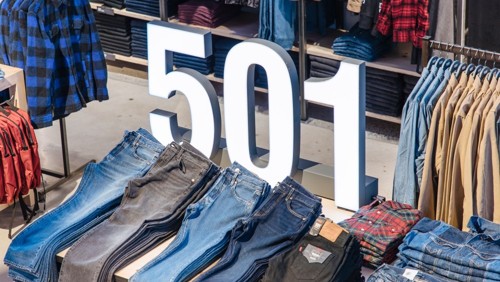 The Levi's store in Time Square.