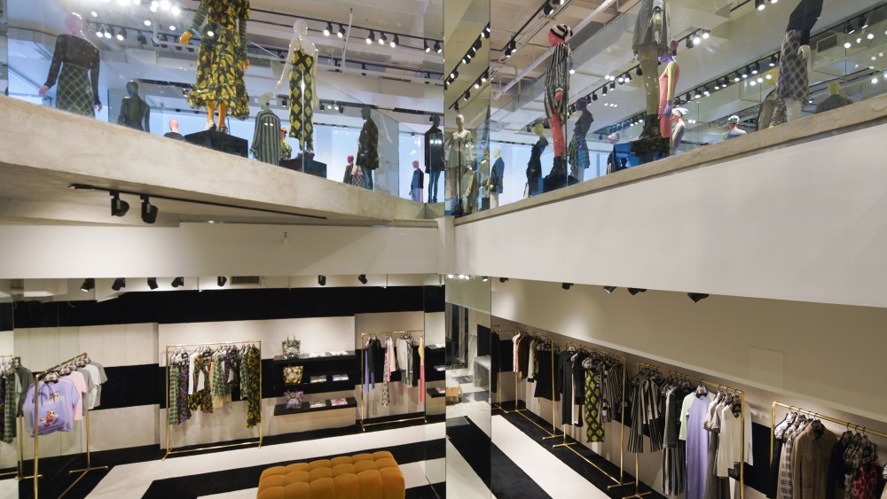 The Marc Jacobs pop-up on Madison Avenue featuring the brand's Redux Grunge collection.