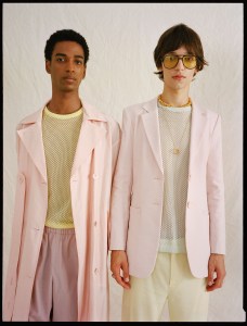 From Left: Tibi’s coat, shirt and shorts.Tibi’s blazer, shirt and pants.