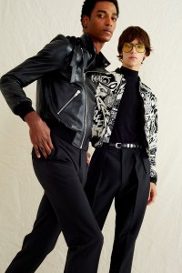 From left: Celine’s jacket, shirt and pants.
Celine’s jacket and pants.