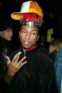 Pharrell at a Halloween party in New York, 2002.