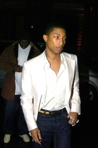 Pharrell at a Jimmy Choo and Vogue Pre-bafta dinner at Cecconi's in Burlington Gardens, 2004.