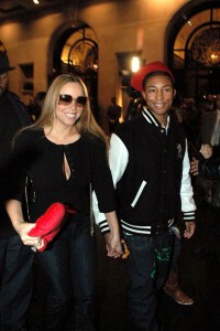 Mariah Carey and Pharrell Williams in Paris, 2006.