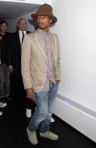 Pharrell Williams at the Bathing Ape Party at 24 Nightclub in London, 2009.