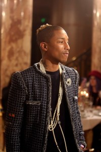 Pharrell Williams at Chanel's Arts et Metiers fashion collection presented in Paris, 2016