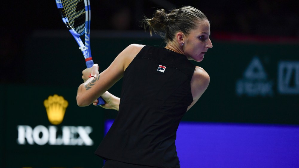 2018 BNP Paribas WTA FINALS,SingaporeKarolina Pliskova (CZE) defeated Caroline Wozniacki (DEN) 62 64Photo © Ray Giubilo