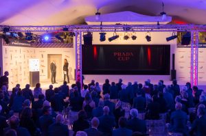 The scene at the Yacht Club de Monaco