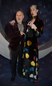 Sam McKnight and Erin O'Connor attended the 'Zodiac Party' celebrating the launch of Claridge's 'The Tree of Love' Christmas Tree