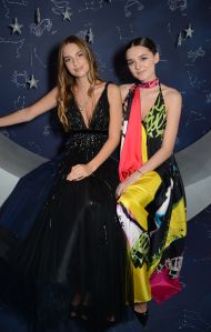 Talita von Furstenberg and Charlotte Lawrence attended the 'Zodiac Party' celebrating the launch of Claridge's 'The Tree of Love' Christmas Tree