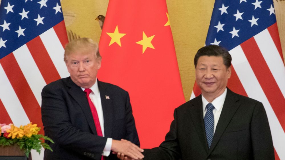Donald Trump, Xi Jinping. President Donald Trump and Chinese President Xi Jinping shake hands during a joint statement to members of the media Great Hall of the People in Beijing, China. The U.S. is announcing that it will impose a 25 percent tariff on $50 billion worth of Chinese goods containing "industrially significant technology." The White House said, that the tariff will cover goods related to the "Made in China 2025" program. The full list of imports that will be covered will be announced by June 15Trade, Beijing, China - 09 Nov 2017