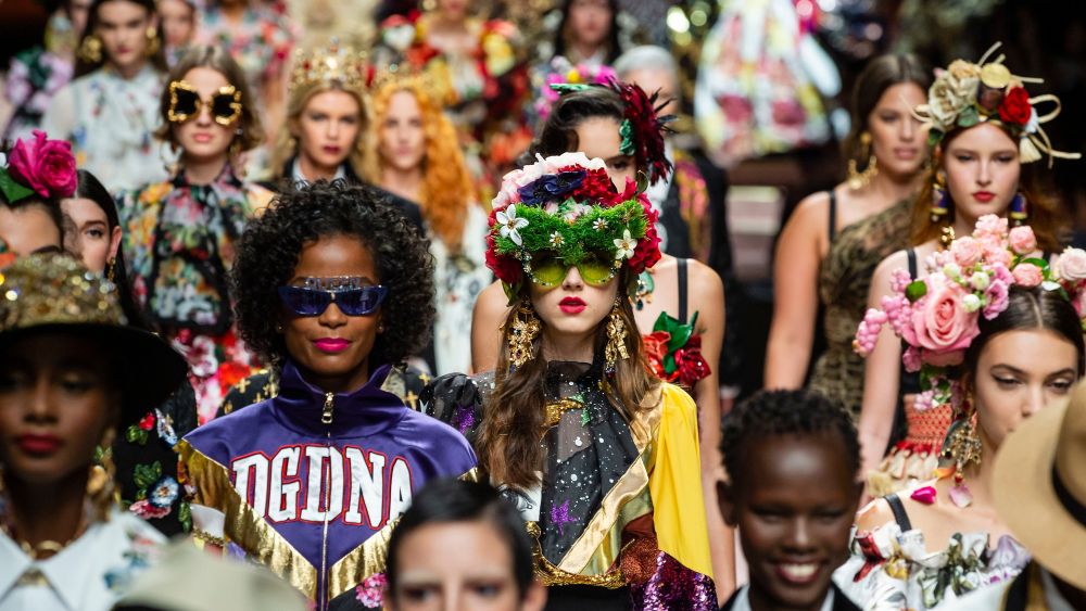 Models on the catwalkDolce & Gabbana show, Runway, Spring Summer 2019, Milan Fashion Week, Italy - 23 Sep 2018