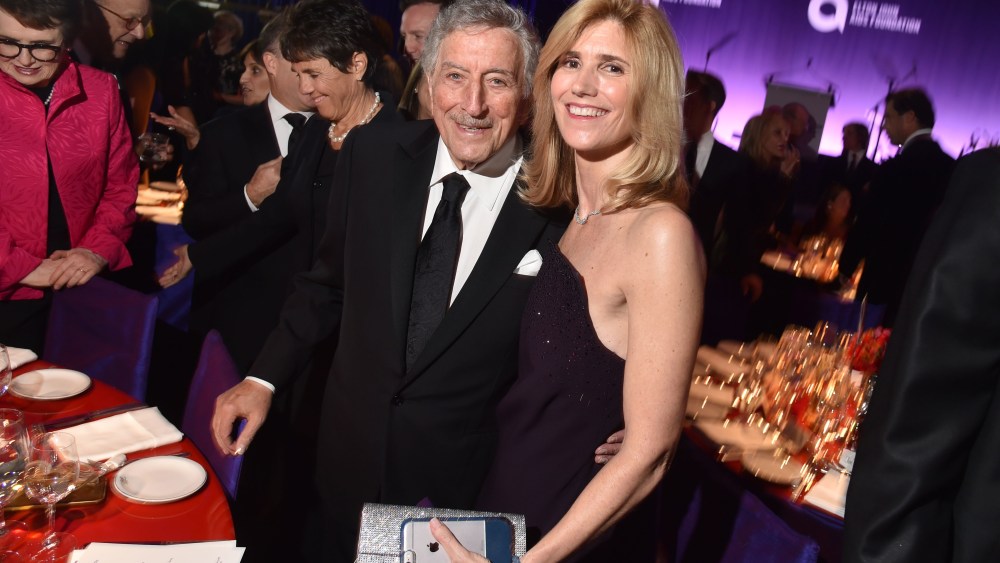 Tony Bennet and Susan CrowElton John AIDS Foundation's 17th Annual 'An Enduring Vision' Benefit Gala, Inside, New York, USA - 05 Nov 2018
