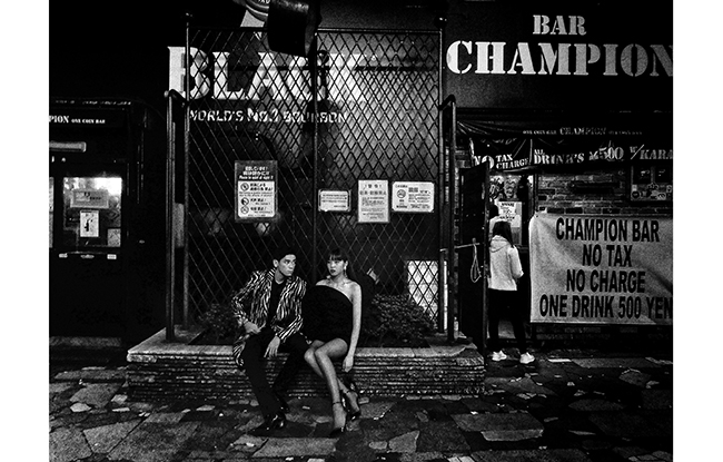 A photo by Daido Moriyama for Saint Laurent's Self project.